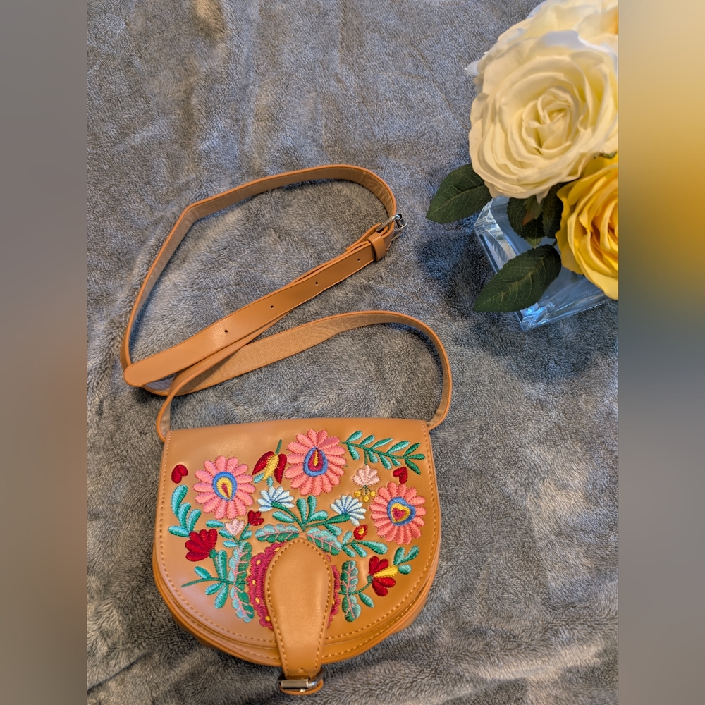 Embroidered mini bag